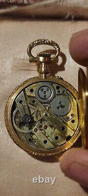 Antique French Ladies Pocket Watch From Mid 1800's