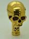 Antique French Masonic/doctors Skull Verge Fusee Cane Holder With Integrated Watch