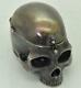 Antique French Memento Mori Silvered Skull Verge Fusee Pocket Watch C1800s. Rare