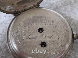 Antique French Pocket Watch Charles Phlippon-montier En Der -eugene Dorotle