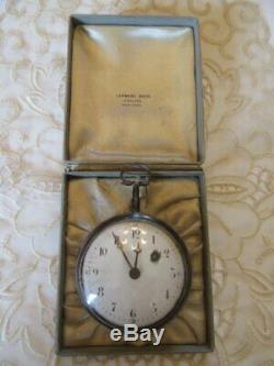 Antique French Verge Fusee Open Face Pocket Watch Key Wind