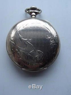 Antique Full Hunter Rolled Gold Waltham Fob Pocket Watch 1898 15 Jewels