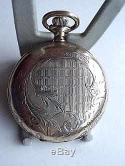 Antique Full Hunter Rolled Gold Waltham Fob Pocket Watch 1898 15 Jewels