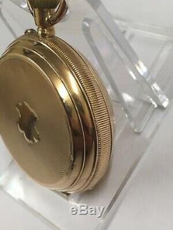 Antique Gents 14k Solid Gold Ottoman Hunter Pocket Watch (Working) PLZ LOOK