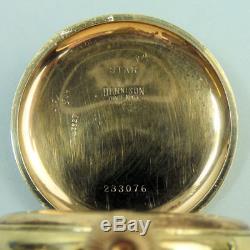 Antique Gents Gold Plated Half Hunter Pocket Watch In G. W. O. C. 1920