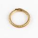 Antique Georgian 15ct Gold Snake /serpent Split Ring For Watch Chain / Fob