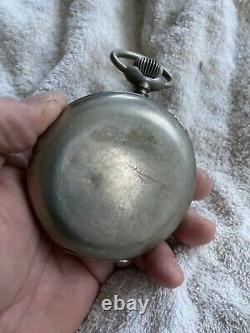 Antique Goliath Pocket Watch Moon phase