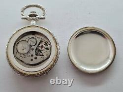 Antique Gradus 17J Small Full Hunter Solid Silver Pocket Watch Box VGC Rare