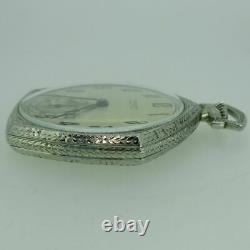 Antique Gruen Veri-Thin Precision 12s 17J Swiss 14k WGF Pocket Watch with Box an