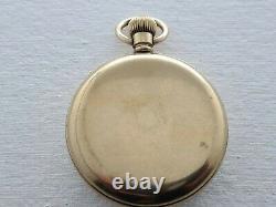 Antique H. Samuel 16s Gold Plated Pocket Watch SPARES/REPAIR Rare