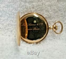Antique Haas Neveux & Co. 18k Gold Ladies Pocket Watch