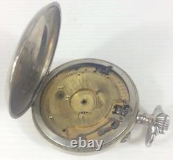 Antique Hebdomas Pocket Watch Spares/Repairs White Metal