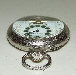 Antique Hebdomas Swiss Made 8 Day Visible Balance Pocket Watch 8 Jours 8 Tage
