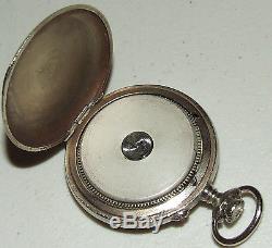 Antique Hebdomas Swiss Made 8 Day Visible Balance Pocket Watch 8 Jours 8 Tage