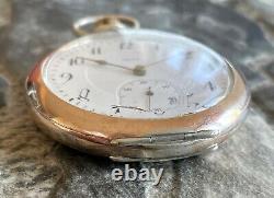 Antique INVAR Silver 0.800 old pocket watch