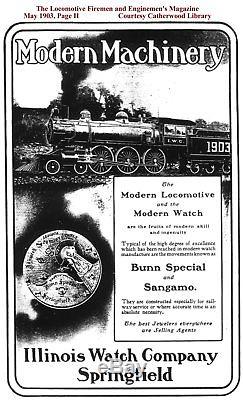 Antique Illinois Bunn Special 24 Ruby 14k Railroad pocket watch 1897