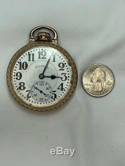 Antique Illinois Non-Running Gold Filled Pocket Watch