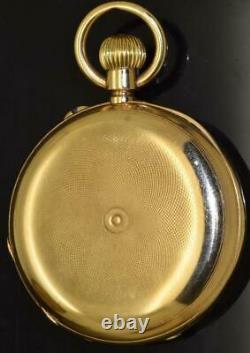 Antique Imperial Russian Pavel Buhre 14k Gold Enamel Pocket Watch Award by Tsar
