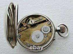 Antique Improved Lever Pin Set Swiss Solid Silver Pocket Watch Working Box 16