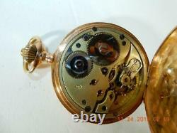 Antique International Watch Co 14K Gold Pocket watch 212241 Sz. 19 Caliper 53 HC