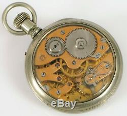 Antique Iwc International Watch Co Pallweber Jump Hour Pocket Watch Direct Read