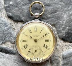 Antique J. F. Boutte Geneve Silver 0.875 / 84 old pocket watch