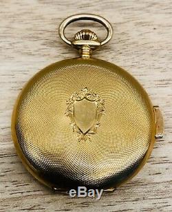 Antique Jack Watch Factory 18k Gold Full Hunter Pocket Watch Quarter Repeater