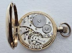 Antique James Walker Gold Plated Pocket Watch Original Box FOR REPAIR 109