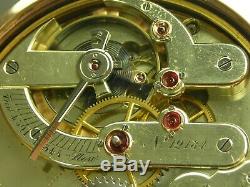 Antique Jules Jurgensen 21 ruby jewels spring detent pocket chronometer. 18 size