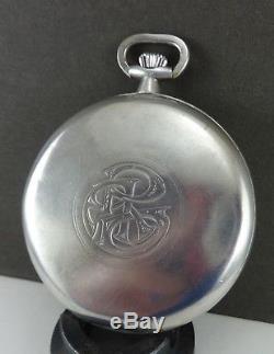 Antique LONGINES Sterling Silver Pocket Watch. 50mm. Caliber 14.26. Ca 1916
