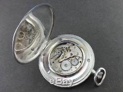 Antique LONGINES Sterling Silver Pocket Watch. 50mm. Caliber 14.26. Ca 1916