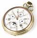 Antique Large Pocket Watch With Triple Calendar & Moonphase