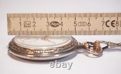 Antique Longines Pocket Watch 800 Real Silver With Extra Second No. 3561415