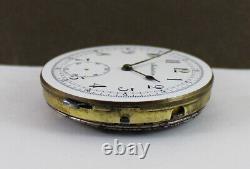 Antique MINUTE REPEATER Chronograph Pocket Watch Movement & Dial. Working