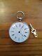 Antique Mechanical Manually Winding Pocket Watch With Key. Working