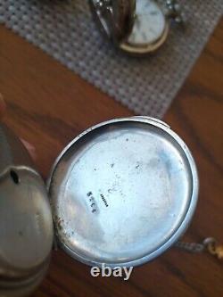 Antique Mechanical Pocket Watch With Key And Chain. WORKING