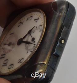 Antique Memento Mori Masonic/Doctor's Skull Calendar LeCoultre square case watch