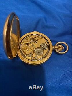 Antique Mens Gold Quarter Repeater Pocket Watch 50 mm