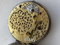 Antique Michael Knight Verge Pocket Watch Late 17th / Early 18th Century