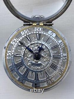 Antique Michael Knight Verge Pocket Watch Late 17th / Early 18th Century