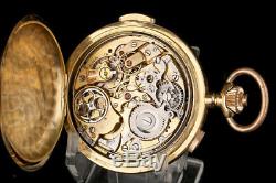 Antique Minute Repeater and Chronometer 18k Solid-Gold. Switzerland, Circa 1910