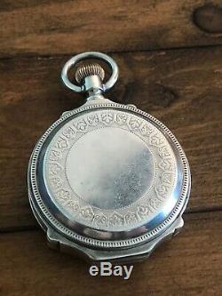 Antique New Work Standard Pocket Watch Box Hinge Horse Beautiful