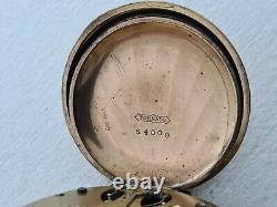 Antique New York Standard Watch Co. 18s Hunter Gold Plated Pocket Watch 68