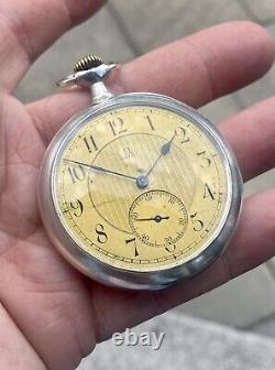 Antique OMEGA Grand Prix Paris 1900 Swiss Mechanical Wind-Up Pocket Watch