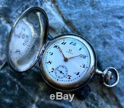 Antique OMEGA Silver 0.900 old pocket watch