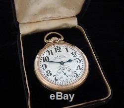 Antique Old Estate Vintage 16s 23 Jewel Illinois Bunn Special withMarked Dial, Box