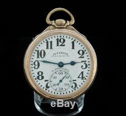 Antique Old Estate Vintage 16s 23 Jewel Illinois Bunn Special withMarked Dial, Box
