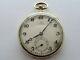 Antique Omega 15 Jewels Gold Plated Pocket Watch Vgc Working Rare