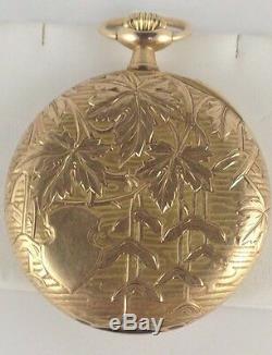 Antique Omega Grand Prix Paris 1900's 14k Gold Pocket Watch Rare Collectible