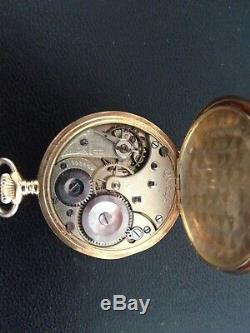 Antique Omega Grand Prix Paris 1900's 18k Gold Pocket Watch